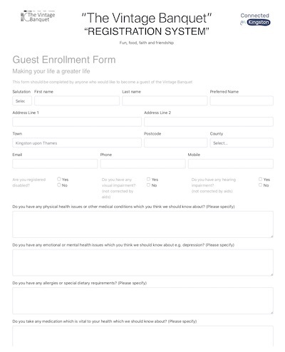 New Member's Form